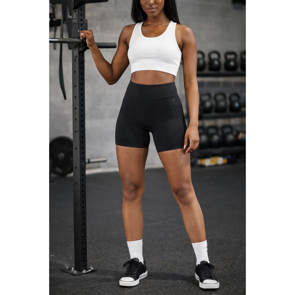 Gymshark Power Original Tight Shorts Womens XS Black New B4A6U Activewear
